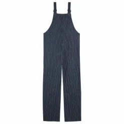 Salopette Rayée Denim Coton Bio - Collection Femme | Bleu marine