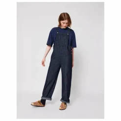 Salopette Rayée Denim Coton Bio - Collection Femme | Bleu marine