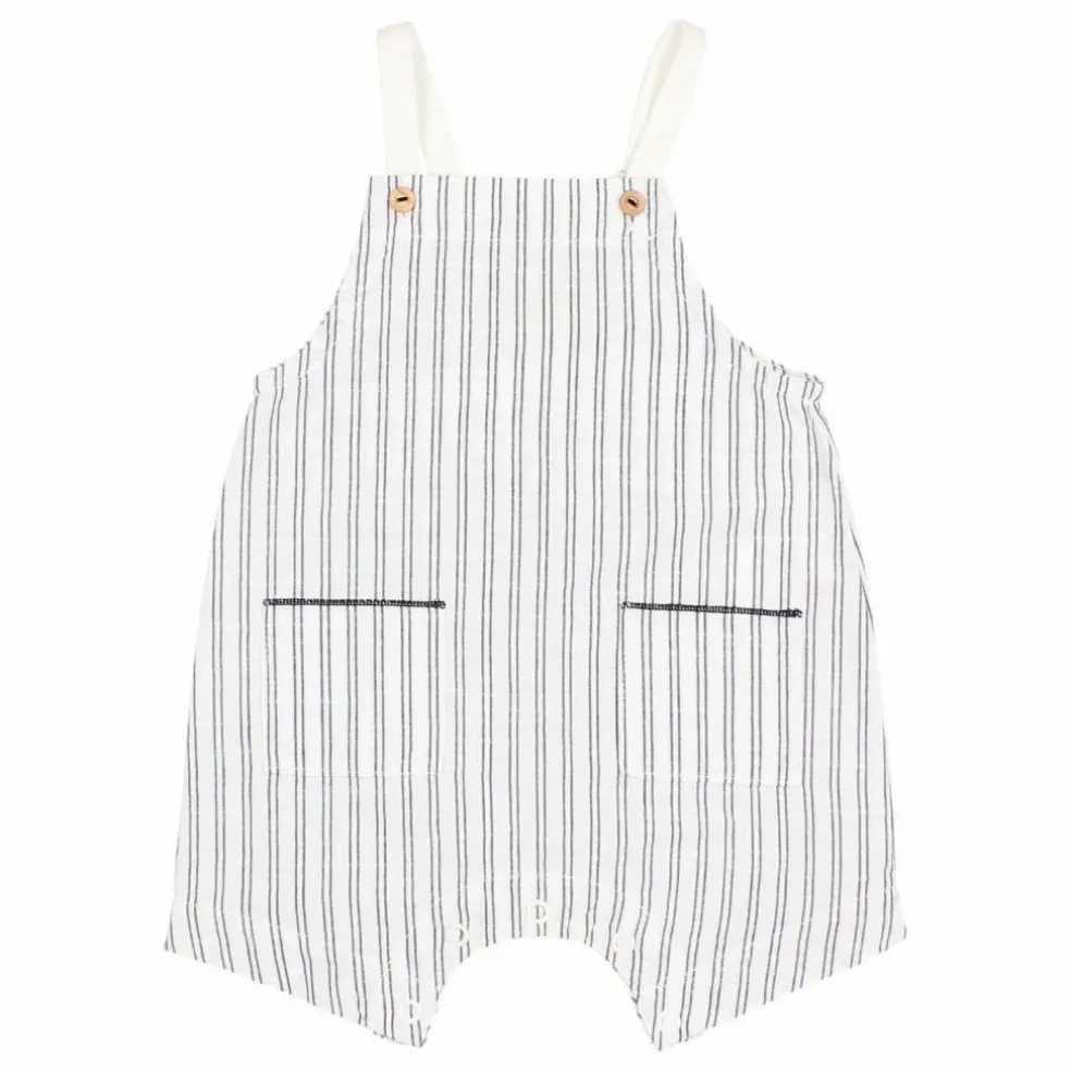 Salopette Rayures | Blanc