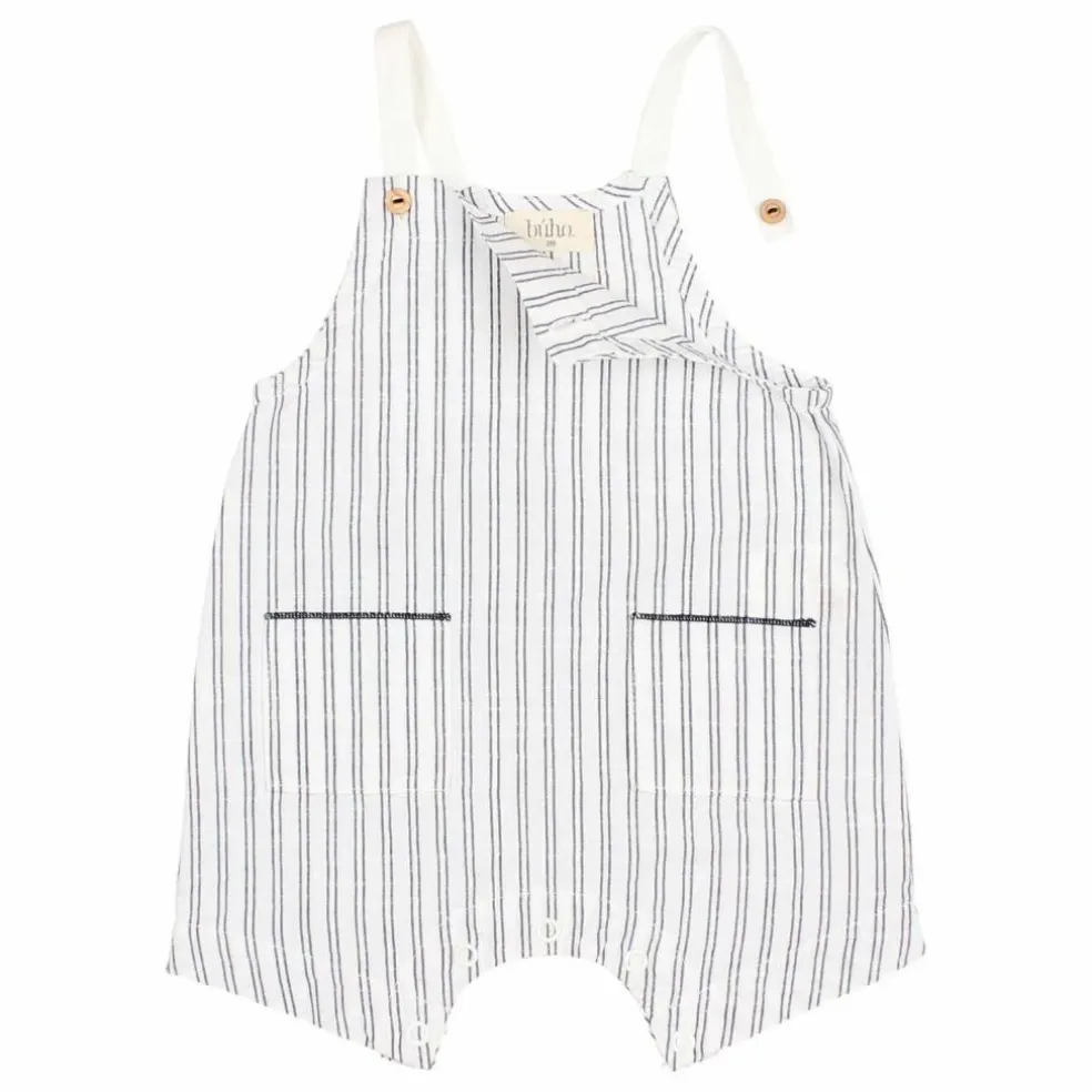 Salopette Rayures | Blanc