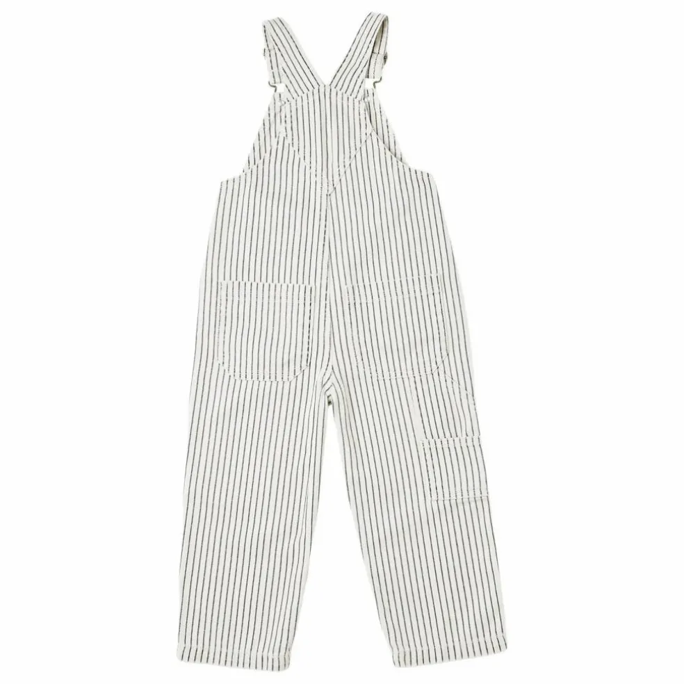 Salopette Utility Rayures | Ecru