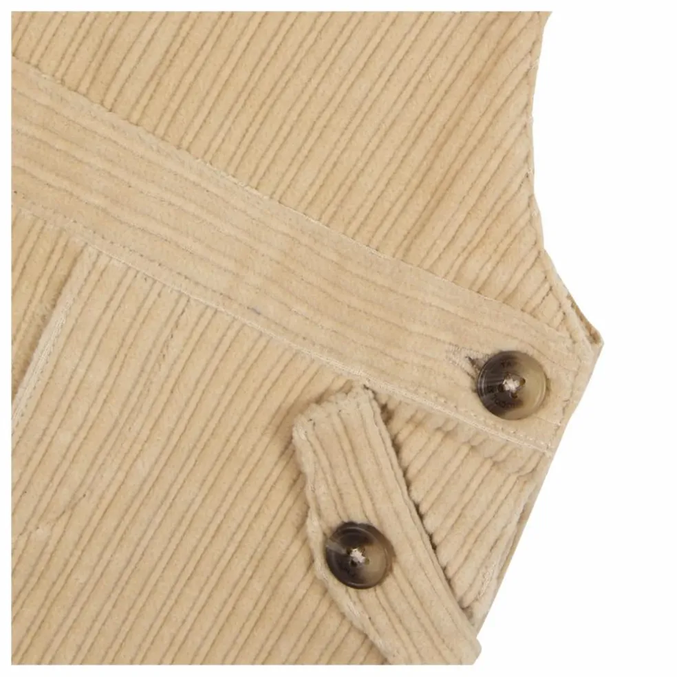 Salopette Velours Côtelé | Beige