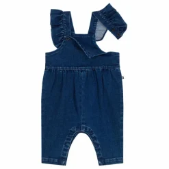 Salopette Volants Denim | Bleu jean