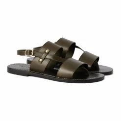 Sandales Amazonia Cuir | Vert kaki