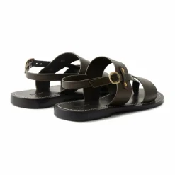 Sandales Amazonia Cuir | Vert kaki