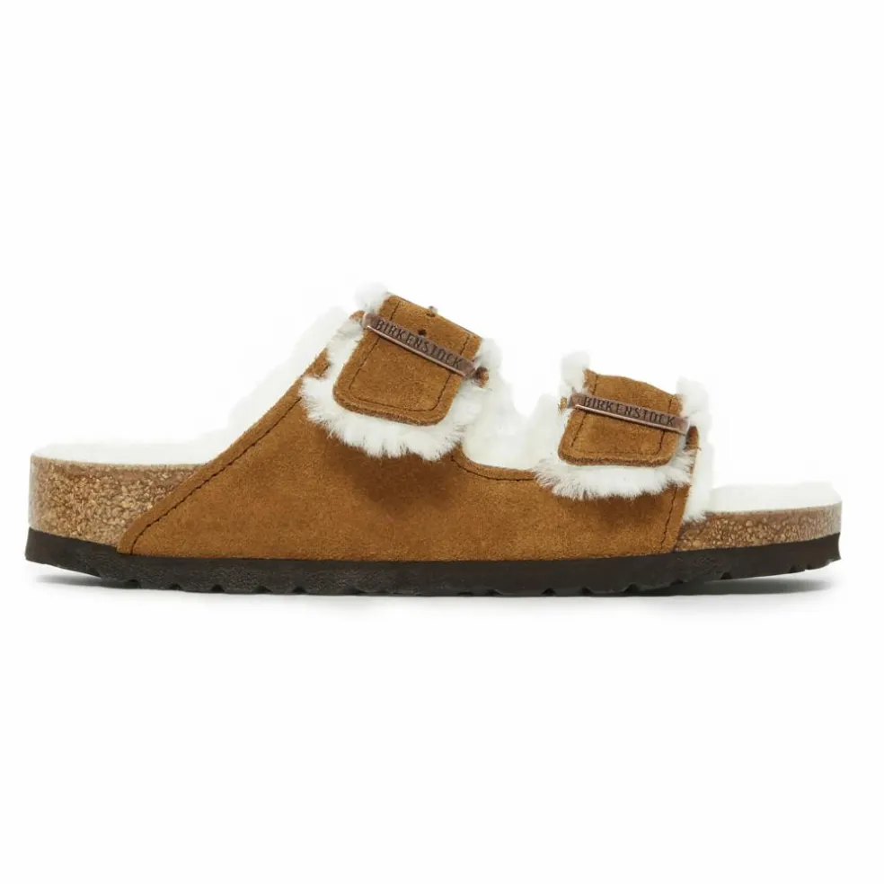 Sandales Arizona Fur Cuir Suede - Collection Adulte | Camel