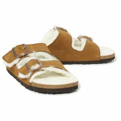 Sandales Arizona Fur Cuir Suede - Collection Adulte | Camel