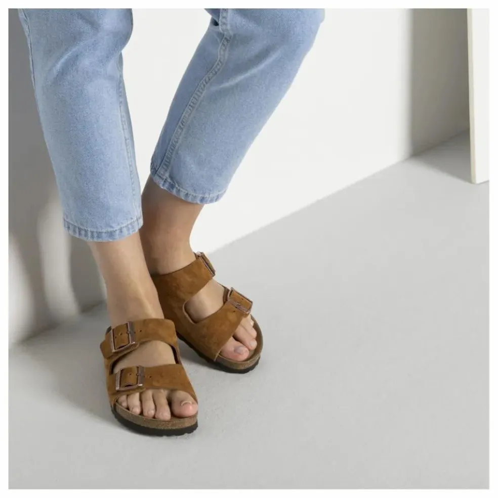 Sandales Arizona SFB Cuir Suède Chaussant Etroit | Mink