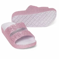 Sandales Basic Paillettes | Rose