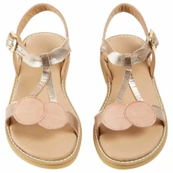 Sandales Cerises Cuir | Rose pâle