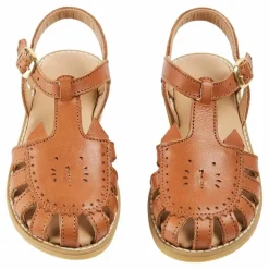 Sandales Chat Cuir | Camel