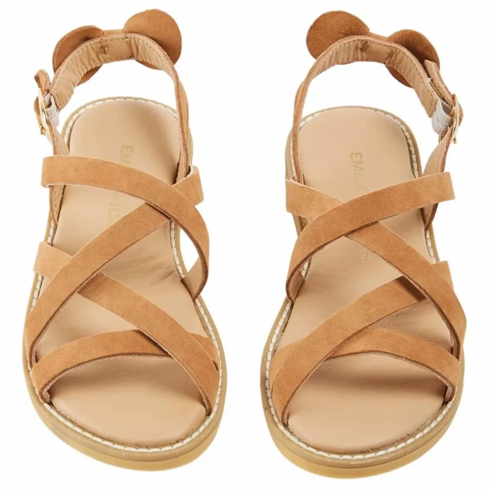 Sandales Croisillons Cuir | Camel
