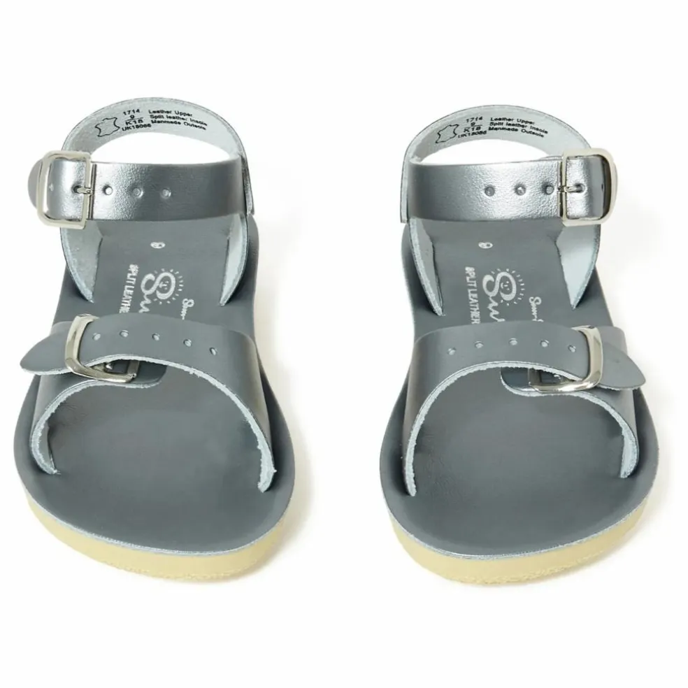 Sandales Cuir Waterproof Surfer | Argenté