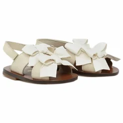 Sandales Double Nœud | Ecru