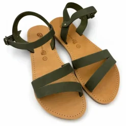 Sandales Iris Nubuck | Vert kaki