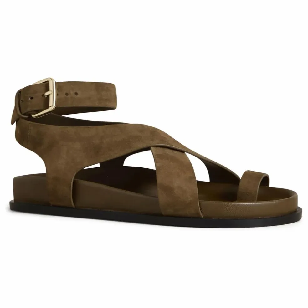Sandales Jalen Suede | Vert kaki