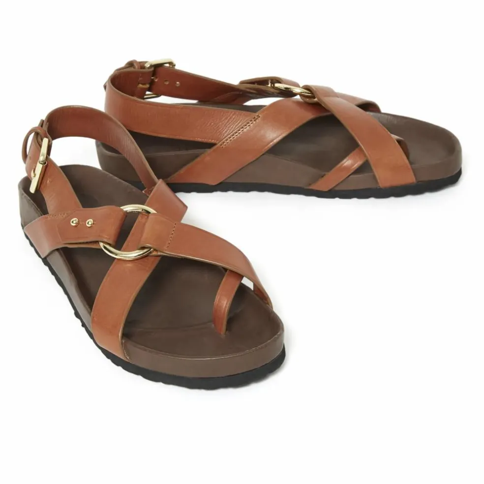 Sandales Mexico Cuir | Cognac