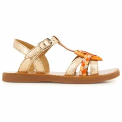 Sandales Plagette Alto | Or rose