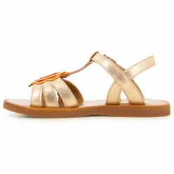 Sandales Plagette Alto | Or rose