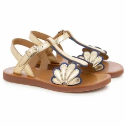 Sandales Plagette Bloom | Or