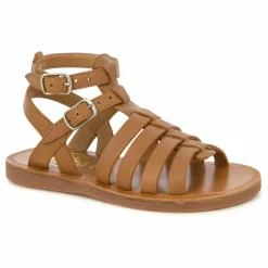 Sandales Plagette Gladiator | Camel