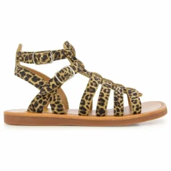Sandales Plagette Gladiator | Léopard