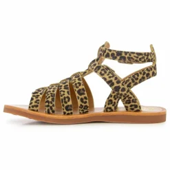 Sandales Plagette Gladiator | Léopard