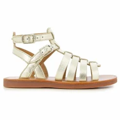 Sandales Plagette Gladiator | Doré