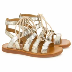 Sandales Plagette Guily Strap | Doré
