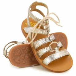 Sandales Plagette Guily Strap | Doré
