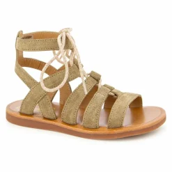 Sandales Plagette Guily Strap | Marron