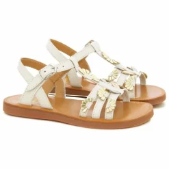 Sandales Plagette Multi Daisy | Crème