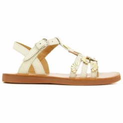 Sandales Plagette Multi Daisy | Crème