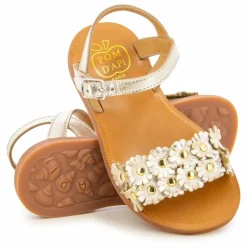 Sandales Plagette Multi Flo | Doré