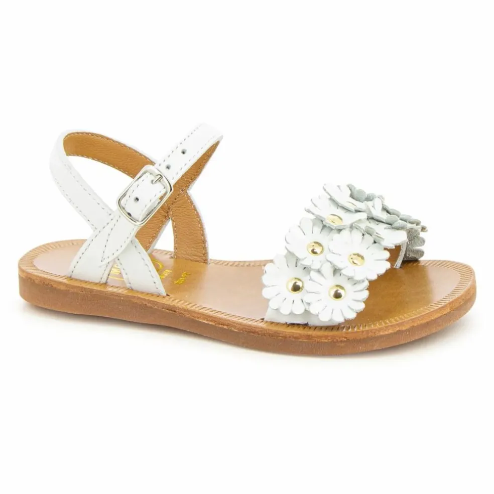 Sandales Plagette Multi Flo | Blanc