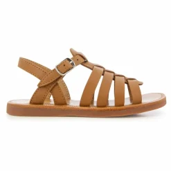 Sandales Plagette Strap | Camel