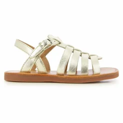 Sandales Plagette Strap | Doré