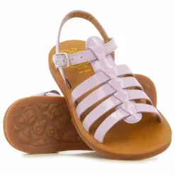 Sandales Plagette Strap | Mauve