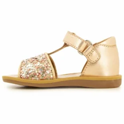 Sandales Poppy Easy Glitter | Or rose