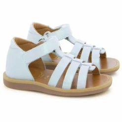 Sandales Poppy Strap | Blanc satiné