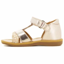 Sandales Poppy Tek | Or rose