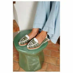 Sandales Rita Blanc | Vert kaki