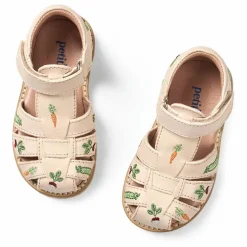 Sandales Scratchs Veggie - Collection Uniqua | Crème