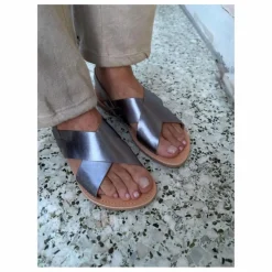 Sandales Tom Métallisées | Argenté