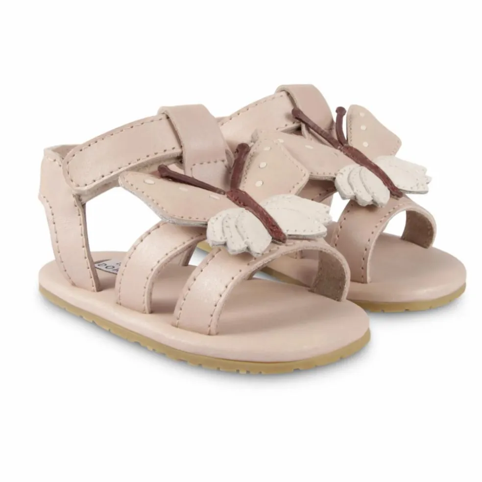 Sandales Tuti Sky Papillon Cuir | Rose pâle