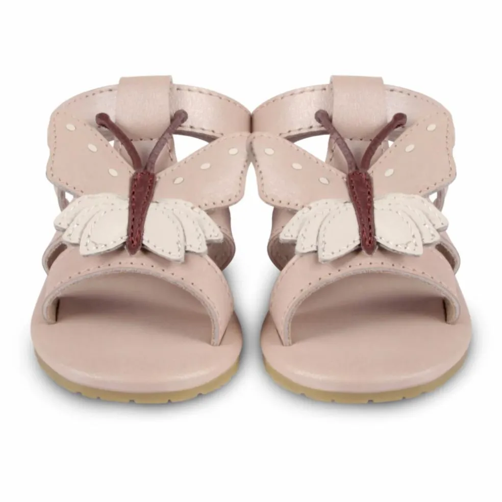 Sandales Tuti Sky Papillon Cuir | Rose pâle