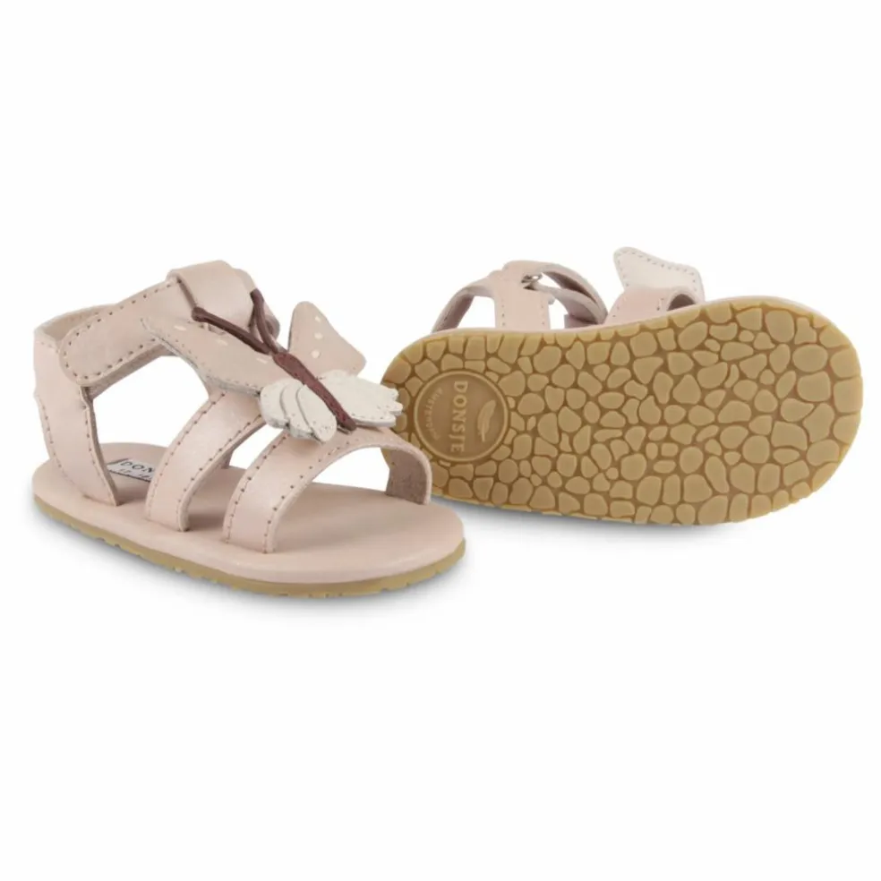 Sandales Tuti Sky Papillon Cuir | Rose pâle
