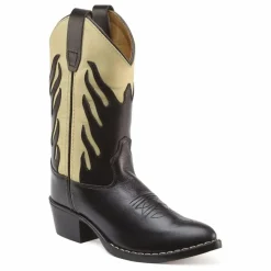Santiags Flames Black | Noir