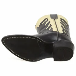 Santiags Flames Black | Noir