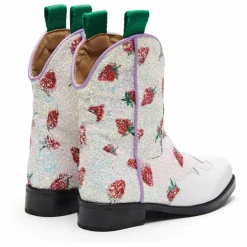 Santiags Fraise Cuir | Blanc